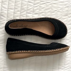 Walk With Me by Coldwater Creek Real Suede Flats